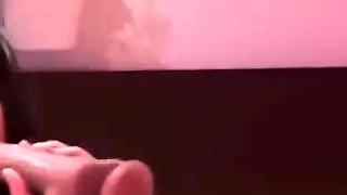 Close up teen foot worship