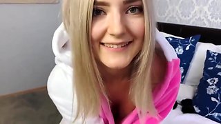 legal-age Russian Blonde And Her Boyfriend Filmed Home