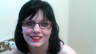 Naughty Brunette Amateur in Threesome