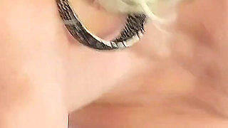 Busty Mature Blonde Licks Own Nipples in Solo Orgasm