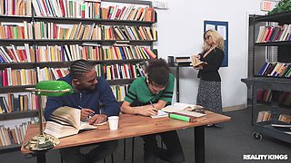 The Lady Librarian Loves 'em Black: Blonde MILF Cougar Katalina Kyle Devours BBC Jason Cody