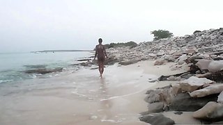 ebony seyy girl- Morning Hot on the beach