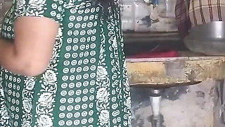 Desi Bhabhi Big Boobs Cleavage Tease in Kitchen Hot Indian Village Girls Exposed