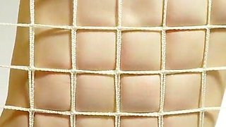 Humping My Clit with Fishnet Ropes