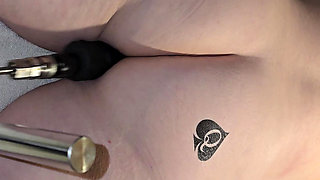 Bbc only qos hotwife machine fucked bbc dildo machine