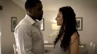 Cute petite babe deepthroating BBC