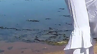 Ebony Teen Giving a Blowjob in Public