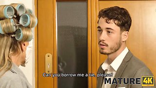 Watch Aged Russian Cougar Victoria Nova Seduce and Get Her Shaved Pussy Pounded in Hot MILF Action