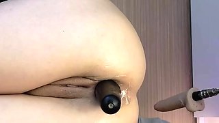 Bikini blonde amateurs first anal sex while useing a toy