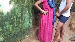 Horny Indian Roommate Fucks Hard in Outdoor College Scene - Trilokinath