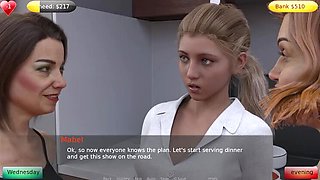 Granny Belinda gives exotic lap dance to old man Gerald in front of group gangbang