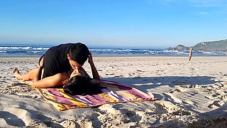 Caught Couple on the Beach