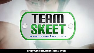 Teamskeet - busty bombshell Lena Paul gets screwed by her office