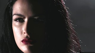 Brunette beauty Katrina Jade gets fucked by two studs