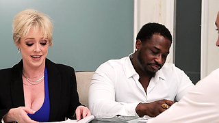 Blonde milf group sex