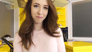 Hospitable teen Nata Ocean fucks all her male guests