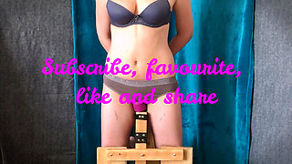 Tied up Teen Has to Cum