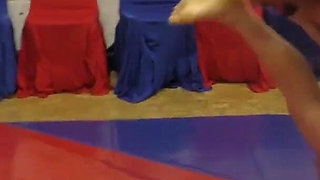 Wrestling virgin dominated