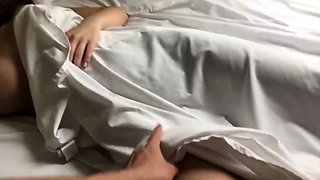 Adorable Daughter with Big Tits Woken up by her Horny