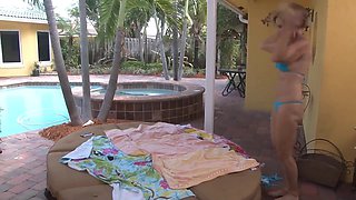 Steamy Mother In Bikini Fucks Her Step Son