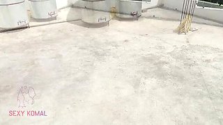 Sexy Komal Doggystyle Fucking on Terrace with Friend - Indian Homemade HD