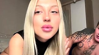 Hot blonde teen fingering her juicy pussy 3