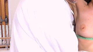 Breast Exam of Brunette MILF