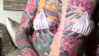 Blonde emo amateur solo masturbation