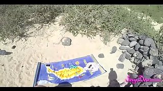 Sexydea's Beach Doggystyle POV: Hot BBW Fucking in Public with Big Booty