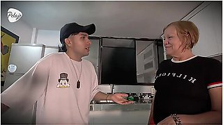 My Boyfriend Cheated On Me With My Grandma, The Worst Is That She Fucks His Ass Right Behind Me