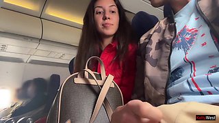 Risky Public Jerking Off On A Plane Full Of People - Public Shaft Flashing