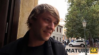 Mature4k. porno actress gives practical sexual lesson to the horny man