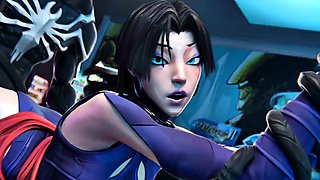 Psylocke Gets Pounded by Monster in Hardcore 3D Action