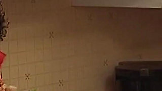 Ebony Babe From Germany Got Her Holes Used by Toys in the Kitchen