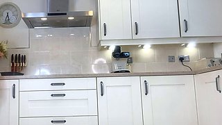 Amateur Blonde with Tiny Titties Masturbates with Fruit