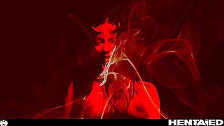 Canela Skin - Demon Girl Bondage Cumflation As The Devil Gets Creampied & Monster Quad Penetration