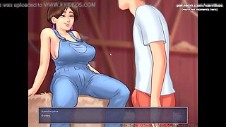 Hentai mother, big tits mom step son, mom handjob