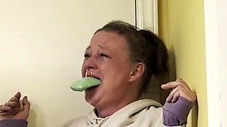 Naughty mouth swabbed out with soap