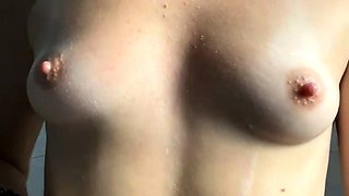 Close up teen masturbation