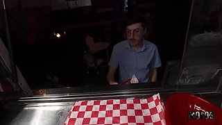 Busty Curvy Redhead PAWG Eviee Wants His Burrito: Outdoor POV sex with Kai Jaxon, Red Eviee