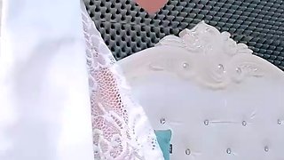 Horny asian teen solo