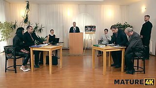 Mature4k. aged elle with Huge Tits pounded her gardener in doggy and concluded up in court