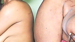 76 Year Old Granny and 50 Year Old Step Mom Both Fucked Anal by 2 Big Cocks