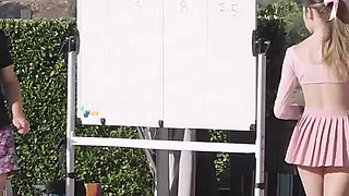 Reciting the National Anthem in a Wacky Wild Strip Game Show