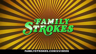 Familystrokes - take my (Jane Wilde) v-card, stepdaddy!