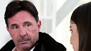 Repays Car Debt By Offering Her Holes During Threesome