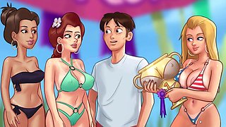 Naked goth nymph with cute boobs in summertime saga