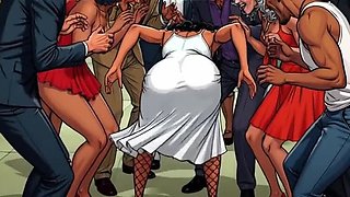 Slutty She-Hulk Nude Cartoon Lesbian Fuck with Muscular MILF in HD