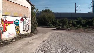 German Domina Kicks Horny Guy in Street - Outdoor Femdom Punishment HD