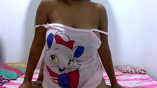 Young Indian MILF with enormous breasts enjoys daily hardcore sessions with her stepson at home